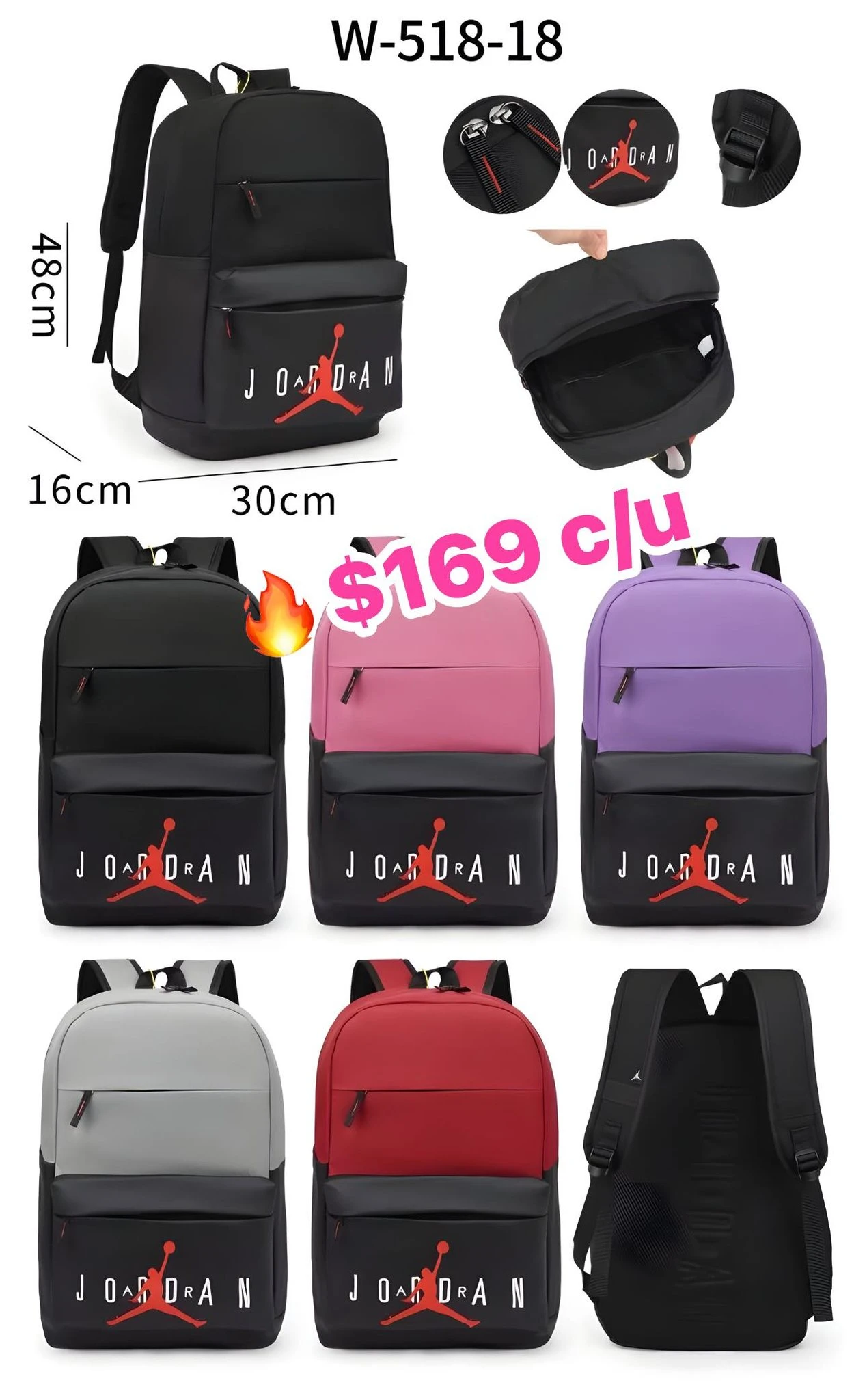 🔥MOCHILA 🔥 W-518-18