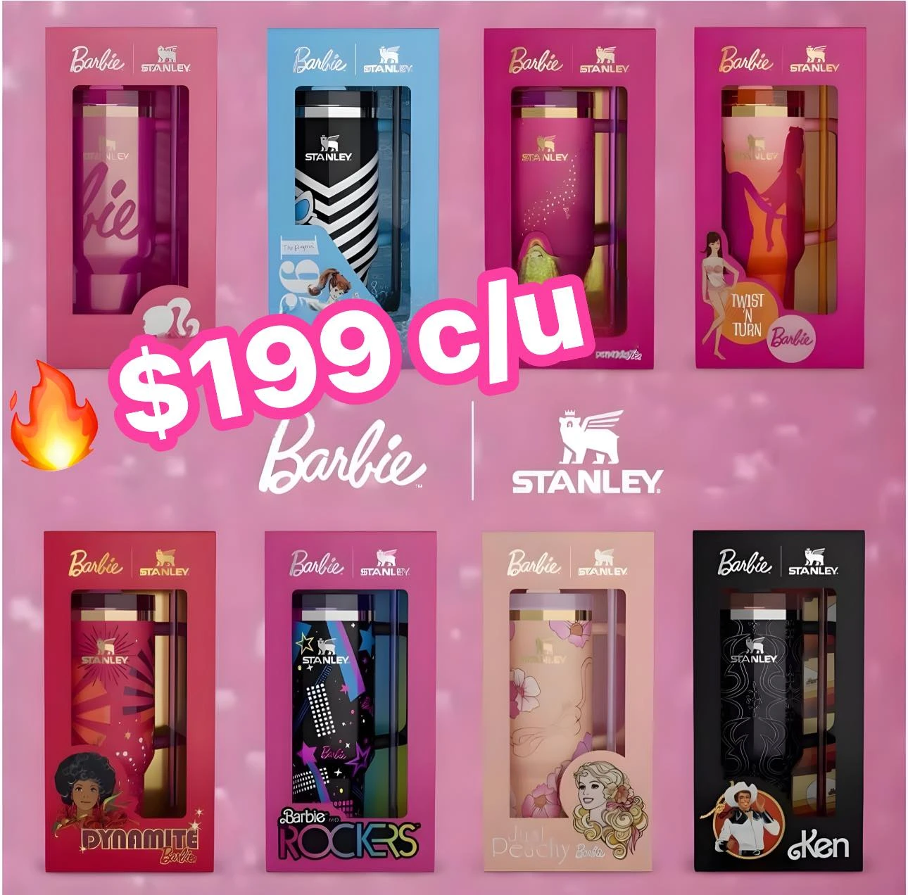 🔥THERMO 40 oz🔥 BARBIE