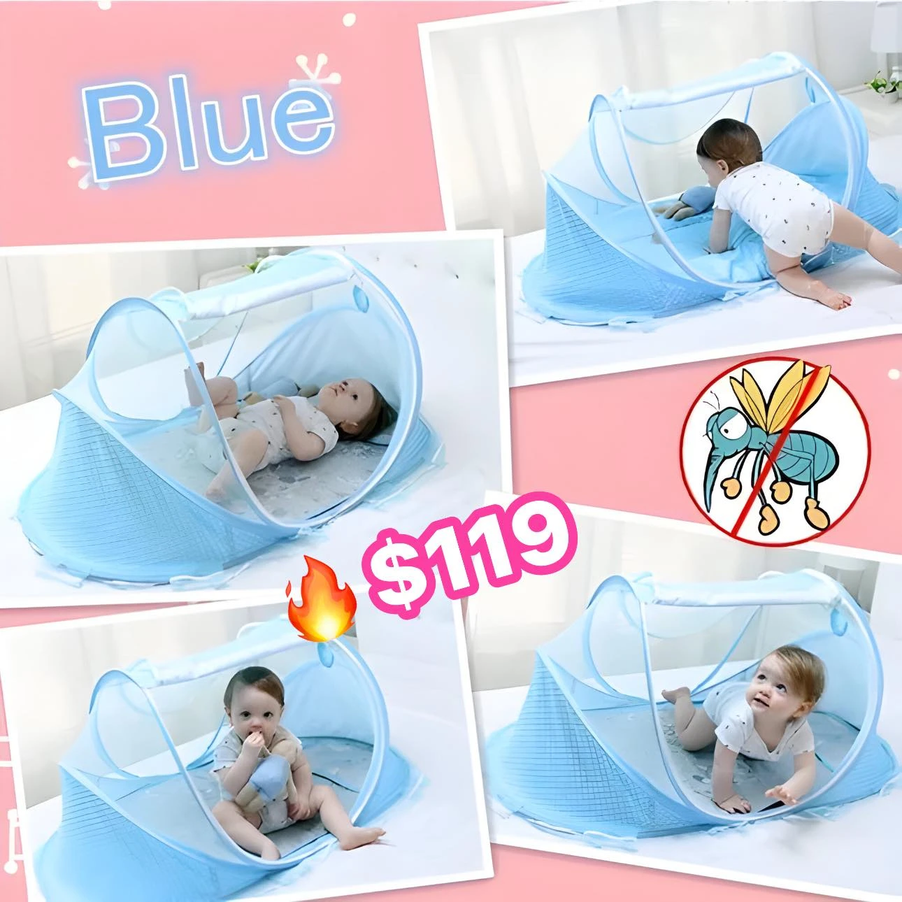 🔥MOSQUITERO PARA BEBE🔥 6956936986366