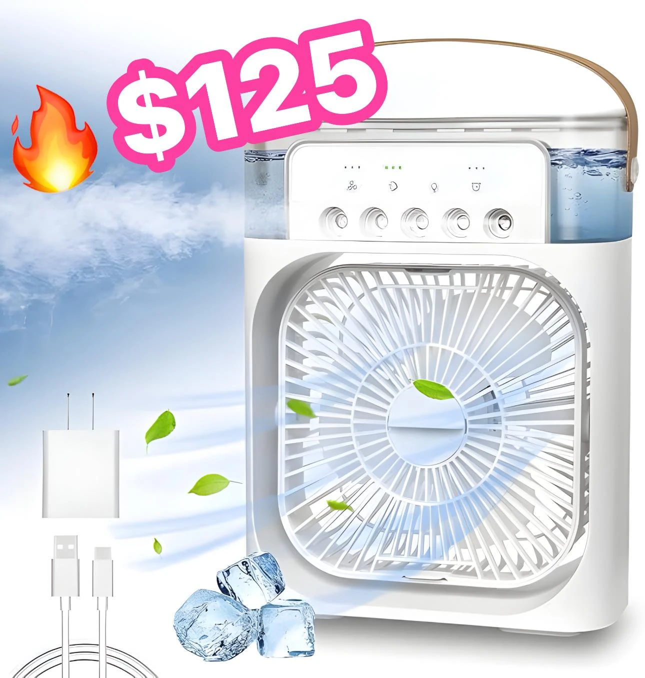 🔥VENTILADOR RECARGABLE🔥COOLER