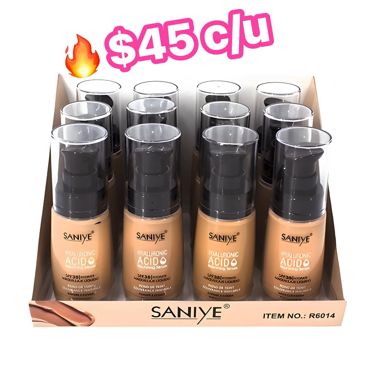 🔥BASE MAQUILLAJE  SANIYE🔥 HIALURONIC ACID