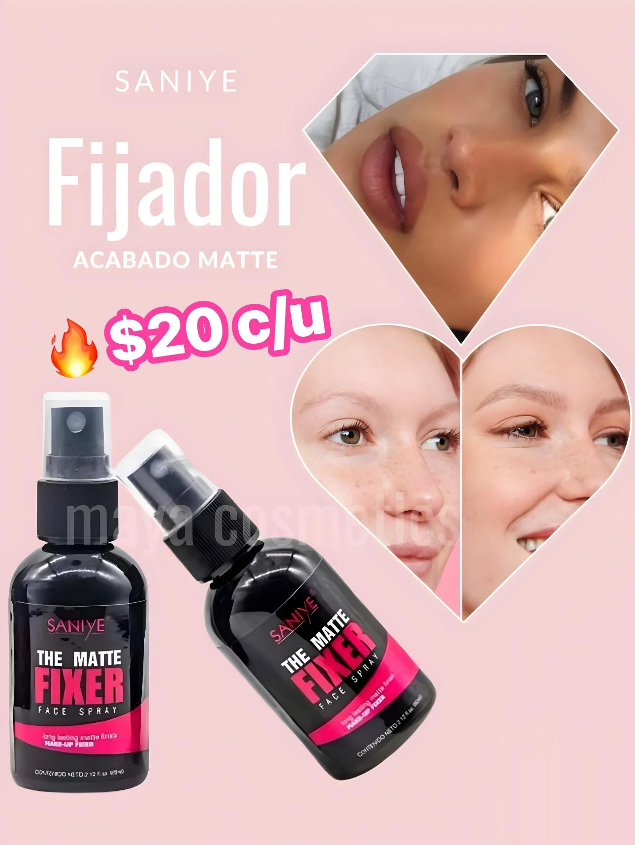 🔥FIJADOR MAQUILLAJE SANIYE🔥