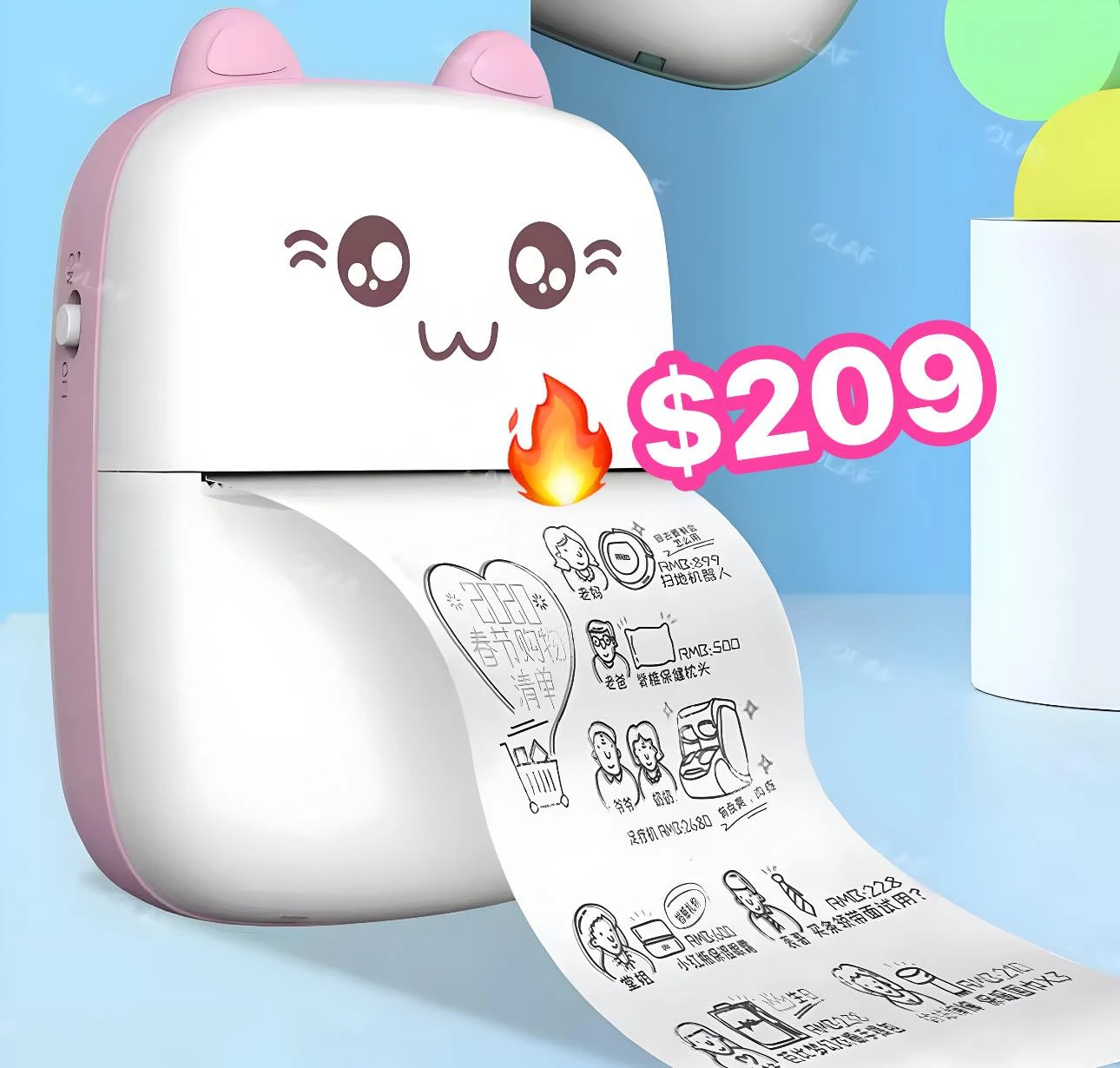 🔥MINI IMPRESORA TÉRMICA RECARGABLE🔥
